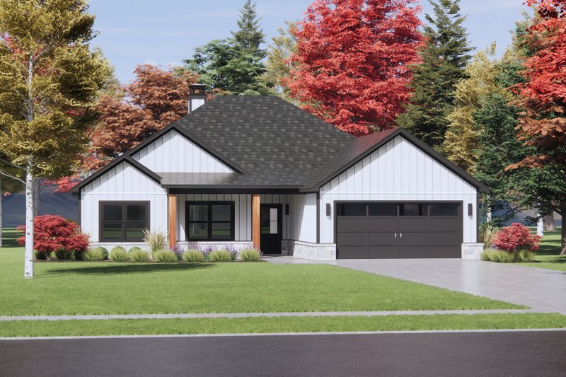 Architectural House Design - Exterior - Front Elevation 5 for Farmhouse House Plan #1096-103 - 4 bed, 2 bath