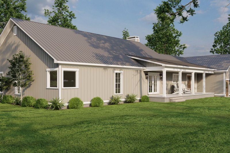 House Blueprint - Exterior - Rear Elevation for Farmhouse House Plan #923-339 - 3 bed, 2.5 bath