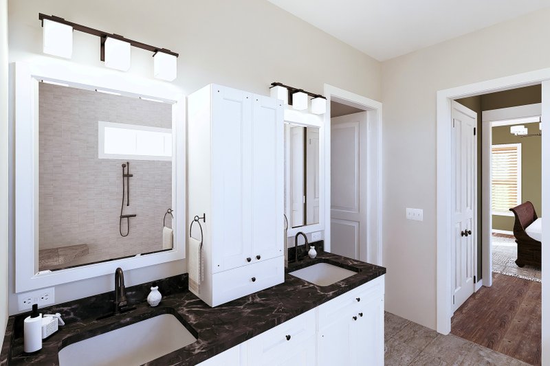 Architectural House Design - Interior - Master Bathroom 2 for Barndominium House Plan #44-261 - 3 bed, 2 bath