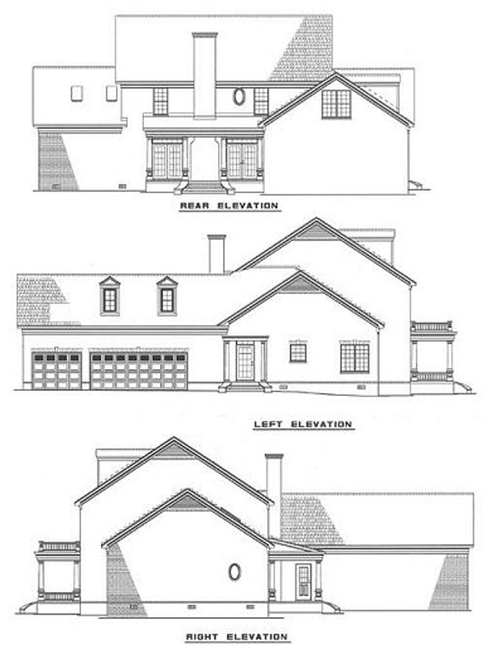 Southern Style House Plan - 5 Beds 3.5 Baths 3394 Sq/Ft Plan #17-227 ...