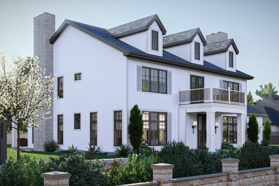 Exterior - Other Elevation for Colonial House Plan #455-467 - 3 bed, 3.5 bath