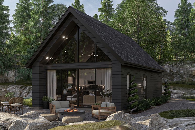Architectural House Design - Modern Exterior - Front Elevation Plan #455-428