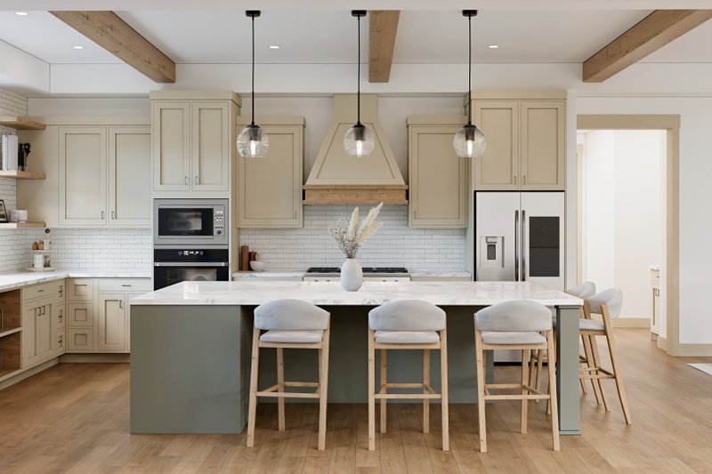 House Blueprint - Interior - Kitchen 1 for Farmhouse House Plan #1089-67 - 3 bed, 2.5 bath