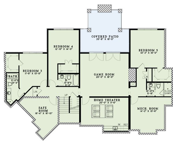 House Plan Design - Traditional Floor Plan - Lower Floor Plan #17-3430
