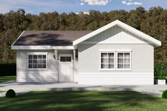 Exterior - Front Elevation for Traditional House Plan #1106-156 - 2 bed, 2 bath