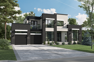Contemporary Exterior - Front Elevation Plan #25-4988
