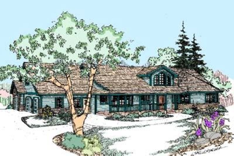 Dream House Plan - Traditional Exterior - Front Elevation Plan #60-287