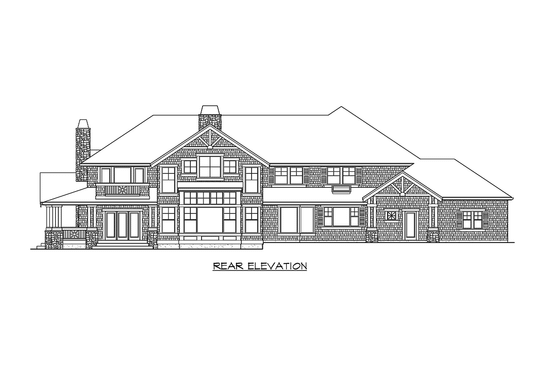 Exterior - Other Elevation 2 for Craftsman House Plan #132-213 - 4 bed, 3.5 bath