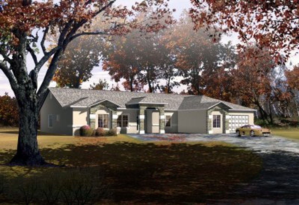 Adobe / Southwestern Style House Plan - 4 Beds 2.5 Baths 3111 Sq/Ft
