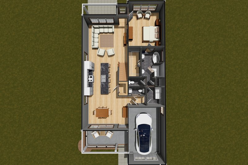 House Design - Floor Plan - Main Floor for Cottage House Plan #513-2268 - 4 bed, 2.5 bath