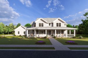 Farmhouse Exterior - Front Elevation Plan #513-2209