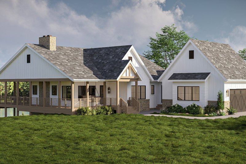 Home Plan - Exterior - Other Elevation for Beach House Plan #455-594 - 1 bed, 2 bath