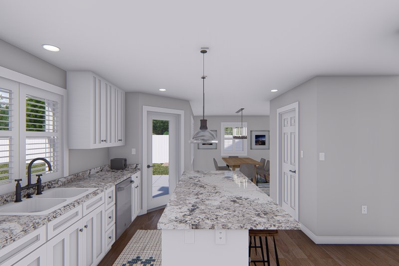 Architectural House Design - Interior - Kitchen 2 for Traditional House Plan #1060-138 - 4 bed, 2.5 bath