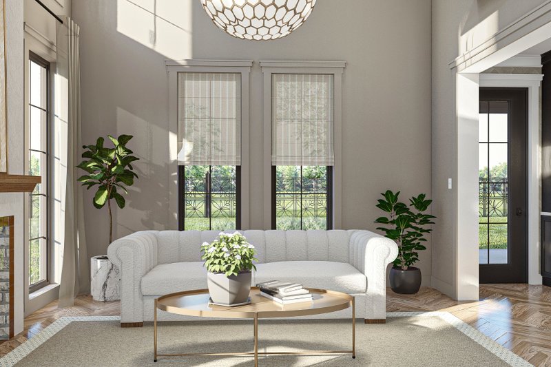 House Design - Interior - Family Room 4 for Mediterranean House Plan #455-524 - 5 bed, 4.5 bath