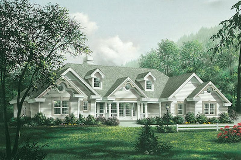 House Plan Design - Southern Exterior - Front Elevation Plan #57-355