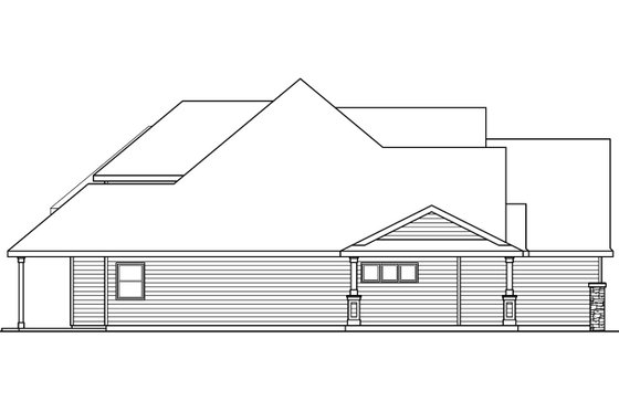 Exterior - Other Elevation for Country House Plan #124-604 - 3 bed, 2.5 bath