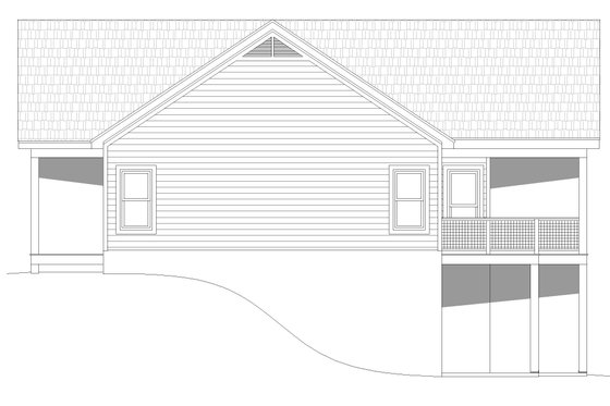 Exterior - Other Elevation 1 for Traditional House Plan #932-505 - 3 bed, 2 bath