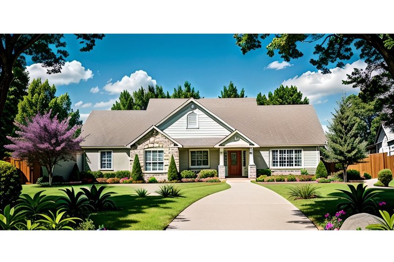 Home Plan - Craftsman Exterior - Front Elevation Plan #58-210