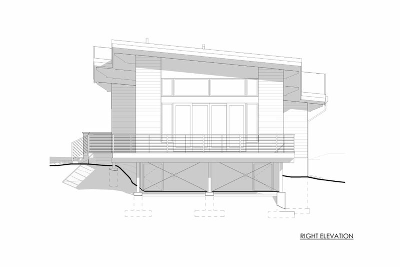 House Blueprint - Exterior - Other Elevation 1 for Cabin House Plan #1042-24 - 2 bed, 2 bath