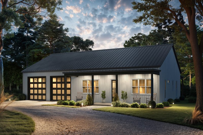 House Plan Design - Barndominium Exterior - Front Elevation Plan #430-403