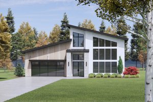 Exterior - Front Elevation 6 for Modern House Plan #1096-134 - 3 bed, 2.5 bath