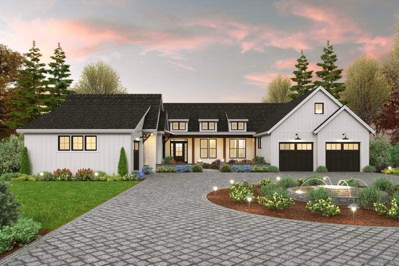 Dream House Plan - Exterior - Front Elevation 3 for Farmhouse House Plan #48-1051 - 4 bed, 4.5 bath