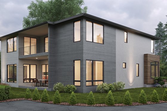 Exterior - Other Elevation 1 for Contemporary House Plan #1066-259 - 4 bed, 4.5 bath