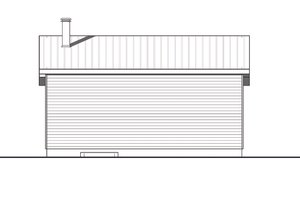 Exterior - Rear Elevation for Cabin House Plan #23-2301 - 2 bed, 1 bath