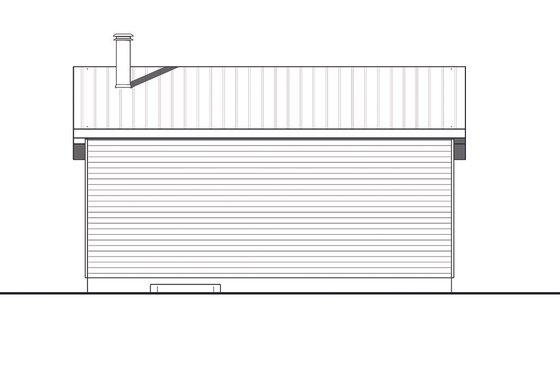 Exterior - Rear Elevation for Cabin House Plan #23-2301 - 2 bed, 1 bath