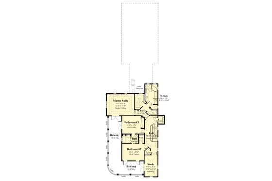 Floor Plan - Upper Floor for Classical House Plan #930-526 - 3 bed, 2.5 bath