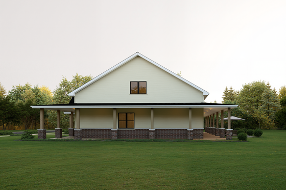 Exterior - Other Elevation for Farmhouse House Plan #1112-18 - 3 bed, 4 bath