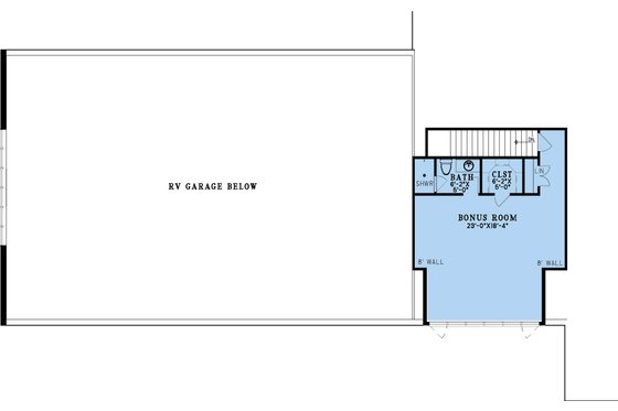 Floor Plan - Upper Floor for Barndominium House Plan #923-456 - 4 bed, 2.5 bath