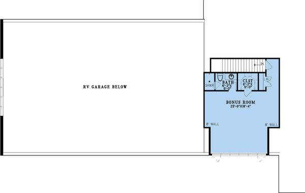 House Blueprint - Barndominium Floor Plan - Upper Floor Plan #923-456