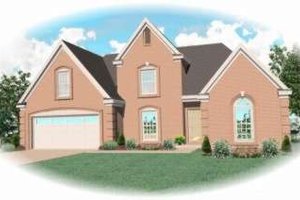 European Exterior - Front Elevation Plan #81-712
