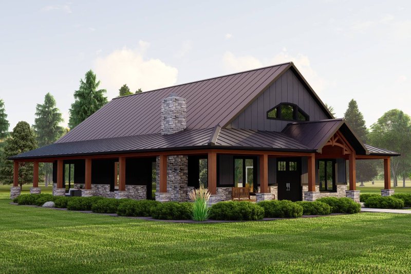 House Plan Design - Exterior - Other Elevation 1 for Country House Plan #1064-241 - 3 bed, 2 bath