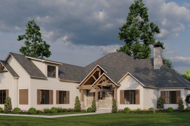 Dream House Plan - Exterior - Other Elevation 4 for Craftsman House Plan #923-364 - 3 bed, 3.5 bath