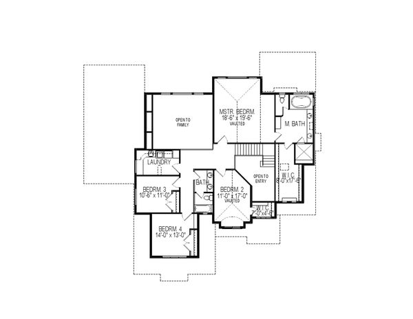 Architectural House Design - Contemporary Floor Plan - Upper Floor Plan #920-46