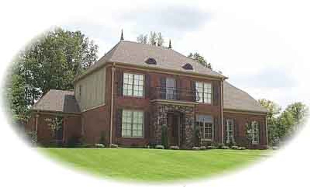 Exterior - Front Elevation 2 for European House Plan #81-1192 - 3 bed, 3.5 bath