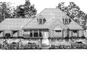 Traditional Style House Plan - 3 Beds 2.5 Baths 2215 Sq/Ft Plan #62-109 