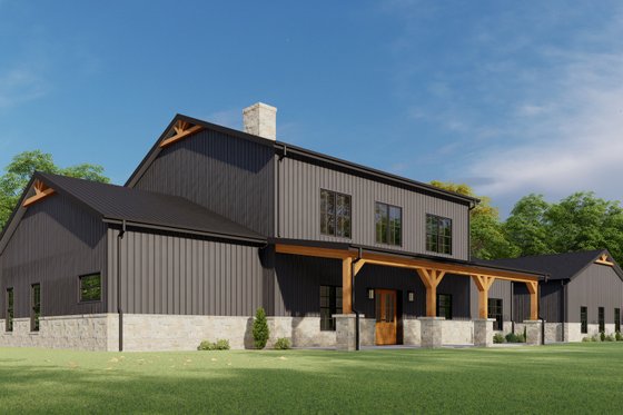 Exterior - Other Elevation 2 for Barndominium House Plan #1092-48 - 5 bed, 3 bath