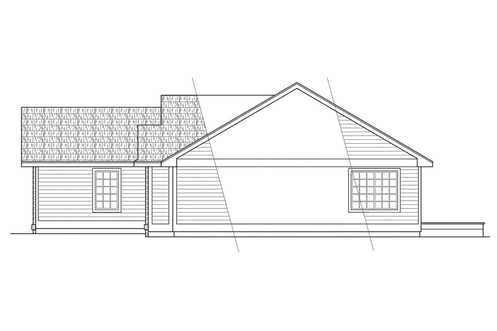 Exterior - Other Elevation 1 for Traditional House Plan #124-291 - 3 bed, 2 bath