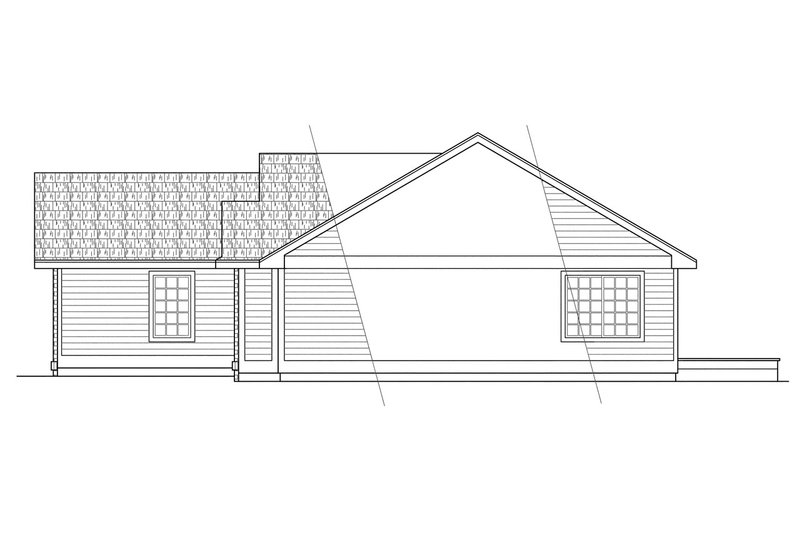 House Plan Design - Exterior - Other Elevation 1 for Traditional House Plan #124-291 - 3 bed, 2 bath