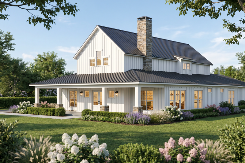 House Plan Design - Exterior - Other Elevation for Farmhouse House Plan #923-506 - 3 bed, 3.5 bath