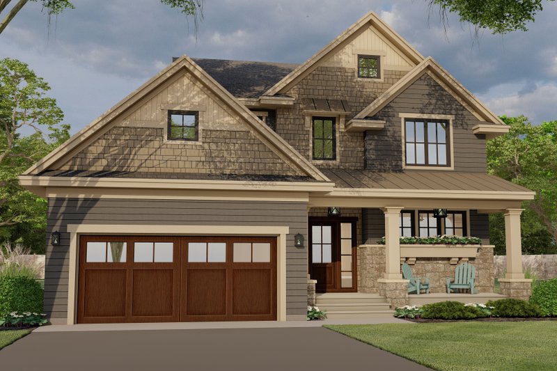 Home Plan - Exterior - Front Elevation 4 for Traditional House Plan #51-1192 - 4 bed, 2.5 bath