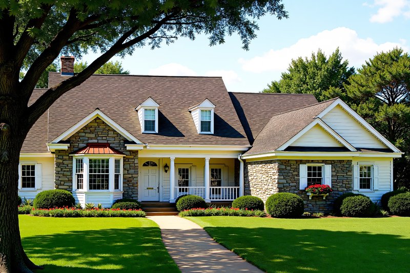 Country Style House Plan - 4 Beds 3 Baths 2818 Sq/Ft Plan #137-274 Photo