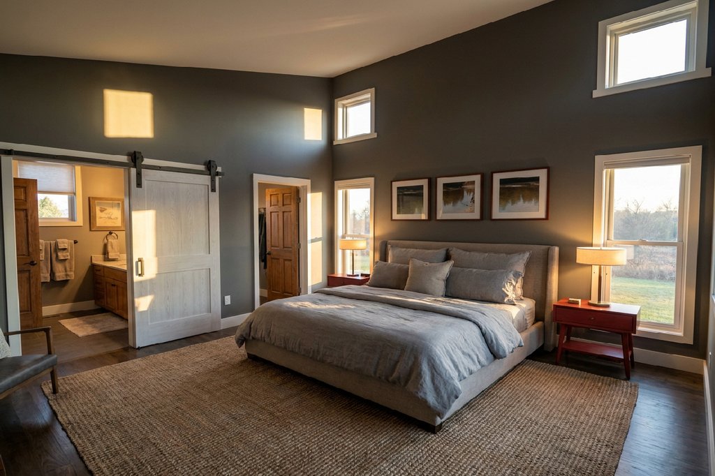 Interior - Master Bedroom for Contemporary House Plan #126-306 - 4 bed, 2 bath