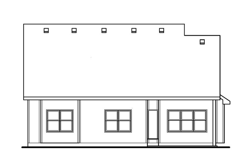 Dream House Plan - Exterior - Rear Elevation for Craftsman House Plan #20-2261 - 3 bed, 2.5 bath