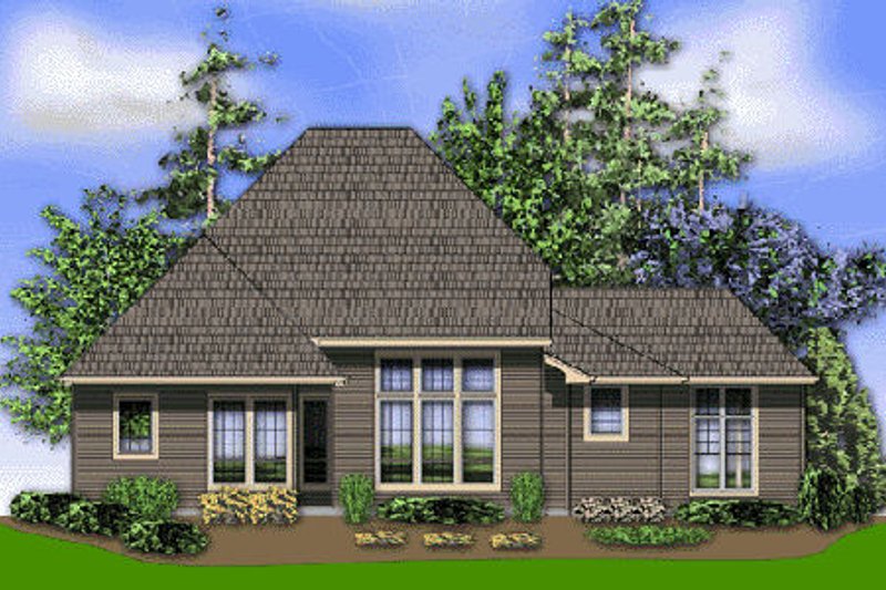 Home Plan - Exterior - Rear Elevation for Craftsman House Plan #48-373 - 3 bed, 2.5 bath