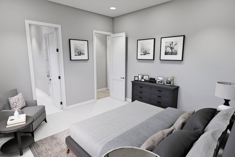 House Blueprint - Interior - Master Bedroom 1 for Farmhouse House Plan #51-1291 - 4 bed, 4 bath
