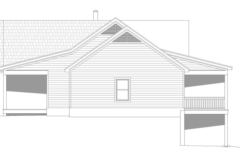 Architectural House Design - Exterior - Other Elevation 1 for Country House Plan #932-62 - 2 bed, 2 bath